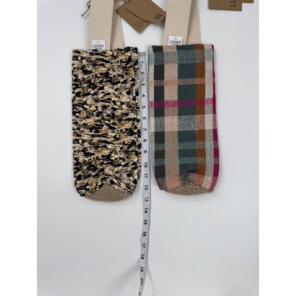 Lucky Textiles Wine bags Plaid & Abstract Designs Cotton/Woven Material - Picture 9 of 12